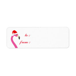 Etiqueta Fa la la la Flamingo