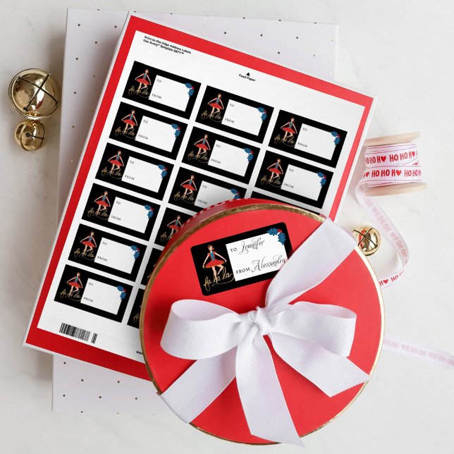 Etiqueta Fa La Navidad Bailarín De Baloncesto Nutcracker A  (Subido por el creador)