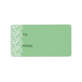 Etiqueta Fábrica de tinta con encaje falso