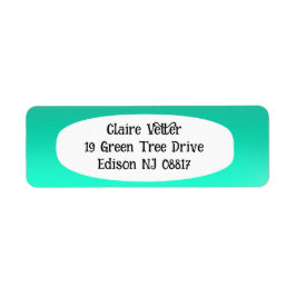 Etiqueta Fade de Seafoam