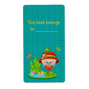 Etiqueta Faery Nature Lover Frog