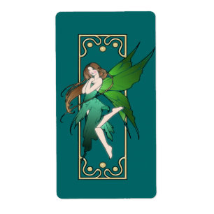 Etiqueta Fairy de Art Nouveau