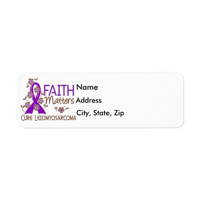 Etiqueta Faith Matters 3 Leiomyosarcoma (Frente)