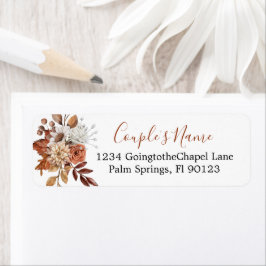 Etiqueta Fall Floral Bouquet