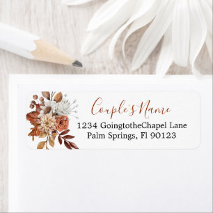 Etiqueta Fall Floral Bouquet