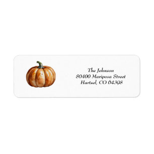 Etiqueta Fall Little Pumpkin Elegante Baby Shower