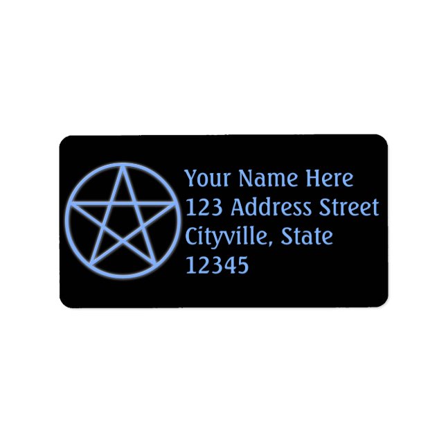 Etiqueta Falln Pagan Pentacle (Frente)