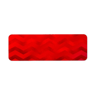 Etiqueta Falsa textura brillante roja Chevron del Relieve