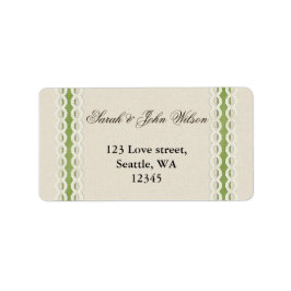 Etiqueta FalUX burlap y lace lime country