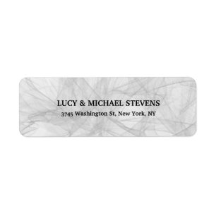 Etiqueta Familia clásica de estilo retro-gris claro creativ