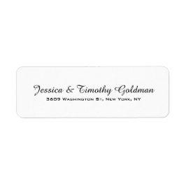 Etiqueta Familia elegante moderna de moda en blanco y negro