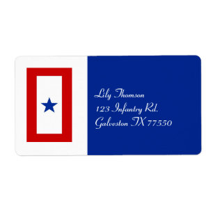 Etiqueta Familia Militar Blue Star
