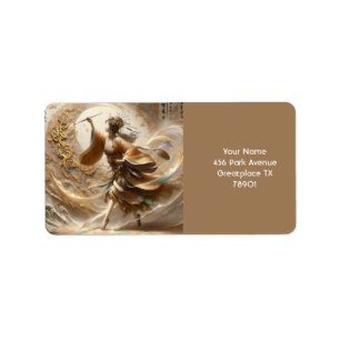 Etiqueta Fantasía adorable pintura Chica japonesa