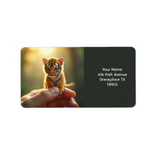 Etiqueta Fantasía Cuse Baby Tiger Hand