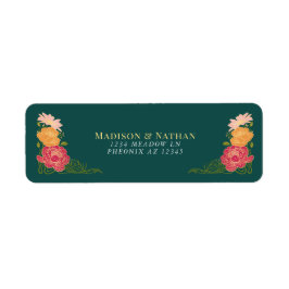 Etiqueta Fantasía Encantada Boda de Jardín Floral