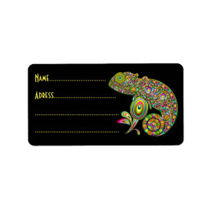 Etiqueta Fantasía psicodélica de Chameleon