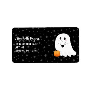 Etiqueta Fantasma de Halloween