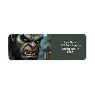 Etiqueta Fantasy Cute Big Strong Warrier