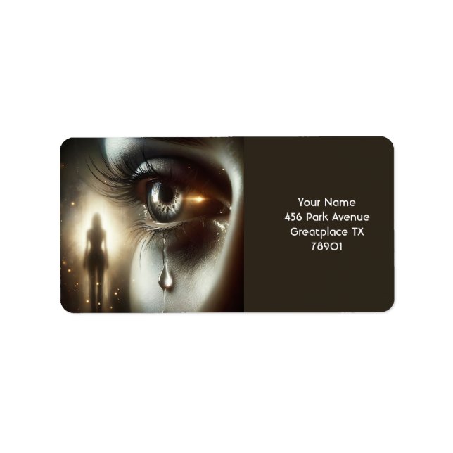 Etiqueta Fantasy Cute Bote Sunset Lake (Frente)