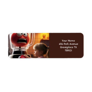 Etiqueta Fantasy Cute Chica Tomato Blender