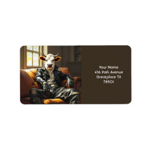 Etiqueta Fantasy Cute Cow Leather Couch