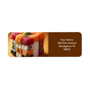 Etiqueta Fantasy Cute cuestan sushi pequeño cubo