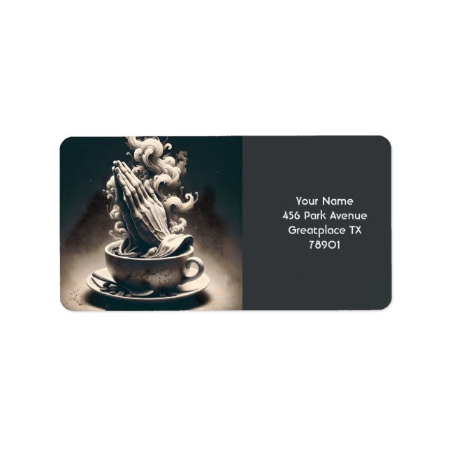 Etiqueta Fantasy Cute Hands Coffee Cup (Frente)