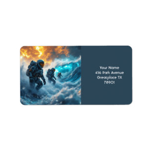 Etiqueta Fantasy Cute Jar Moon Face