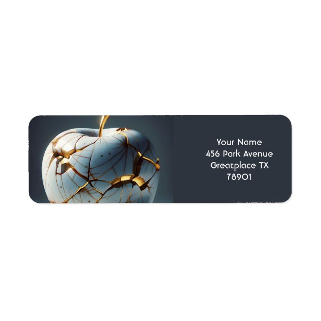 Etiqueta Fantasy Cute Kintî Porcelana Apple (Frente)