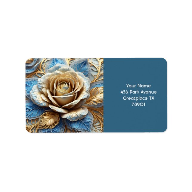 Etiqueta Fantasy Cute Lace Filigree Rosa (Frente)