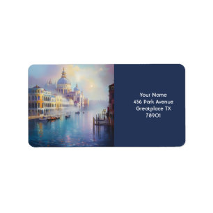 Etiqueta Fantasy Cute Misty Venice Morning