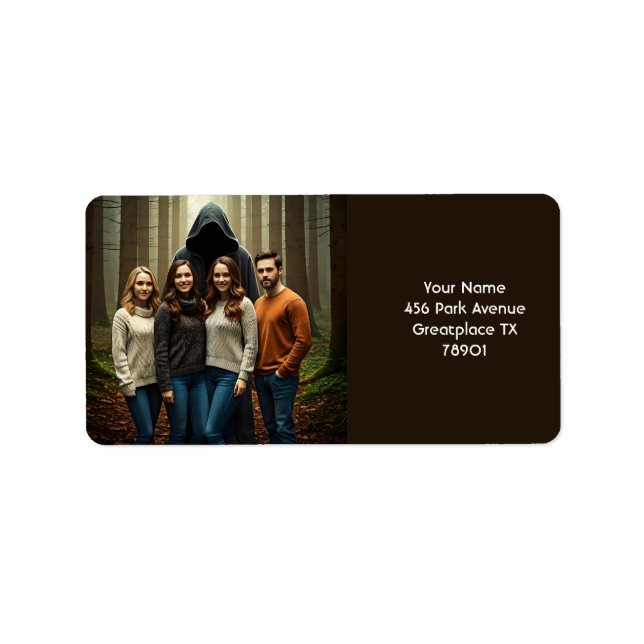 Etiqueta Fantasy Cute Nice Forest Walk (Frente)