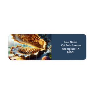 Etiqueta Fantasy Cute orquesta Shell Sea