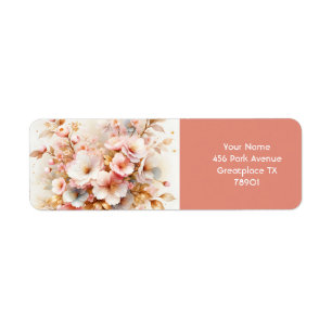 Etiqueta Fantasy Cute Pastel Pink Sakura