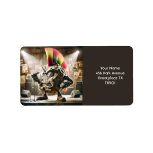 Etiqueta Fantasy Cute Rock Punk Singer