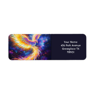 Etiqueta Fantasy Cute Starlight Phoenix Space