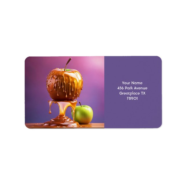 Etiqueta Fantasy Cute Vivid Apple Caramel Syrup (Frente)