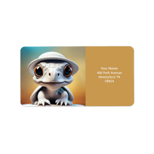 Etiqueta Fantasy Cute Vivit White Lace Turtle