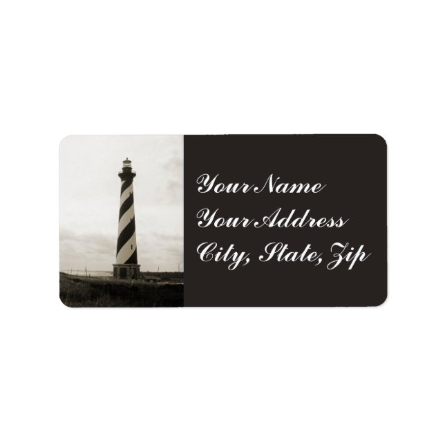 Etiqueta Faro de Cape Hatteras (Frente)