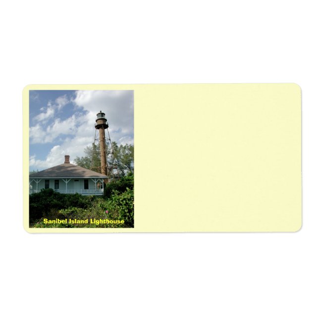 Etiqueta Faro de la isla Sanibel (Frente)
