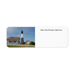 Etiqueta Faro de la isla Tybee