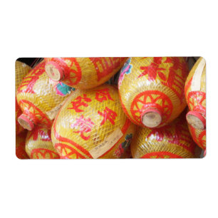 Etiqueta Faroles de papel chinos con suerte
