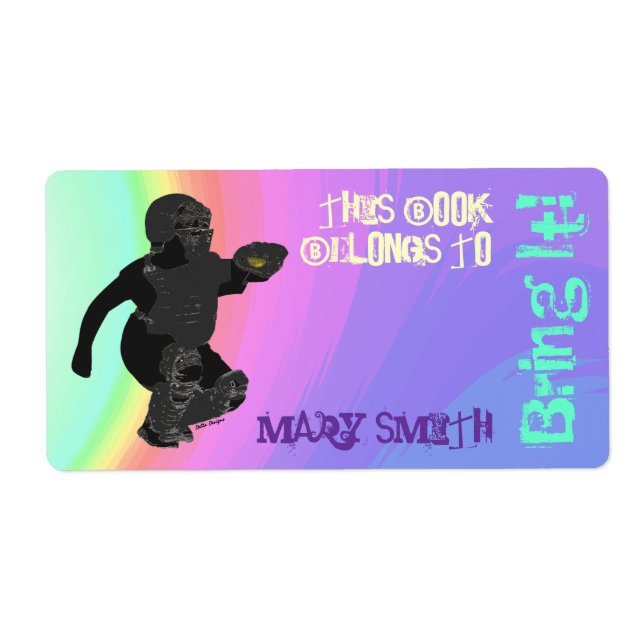 Etiqueta Fastpitch Softball Label (Frente)