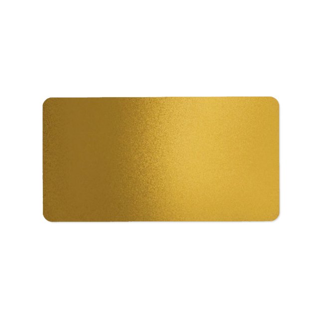 Etiqueta Faux Metalic Gold Lable (Frente)