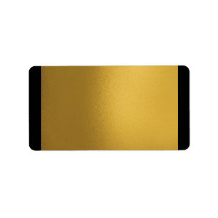 Etiqueta Faux Metalic Gold y Black