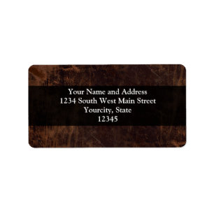 Etiqueta Faux Vintage Leather-Look