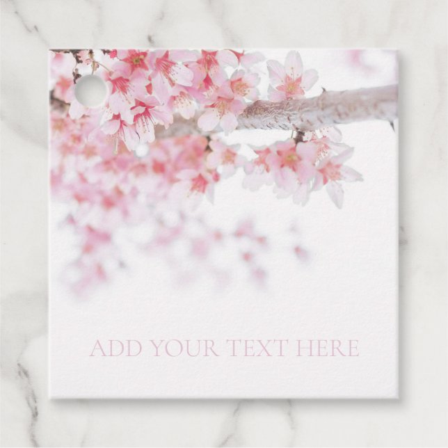 ETIQUETA FAVOR : CHERRY BLOSSOM : PERSONALIZABLE (Anverso)