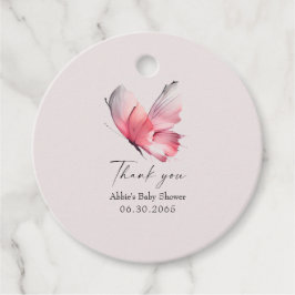 Etiqueta favorita de Baby Shower para mariposa Rub