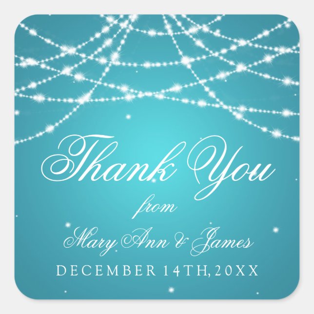 Etiqueta favorita de bodas Canción esparkling Turq (Anverso)