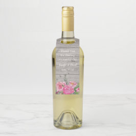 Etiqueta favorita de botellas de vino rusticas de 